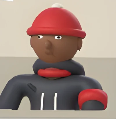 The Dissident: a union organizer in a red beanie and black hoodie.